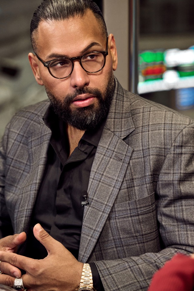 Jas Mathur during a televised business interview