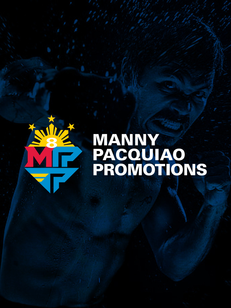 Manny Pacquiao Promotions artwork: the MPP crest over a portrait of Manny Pacquiao